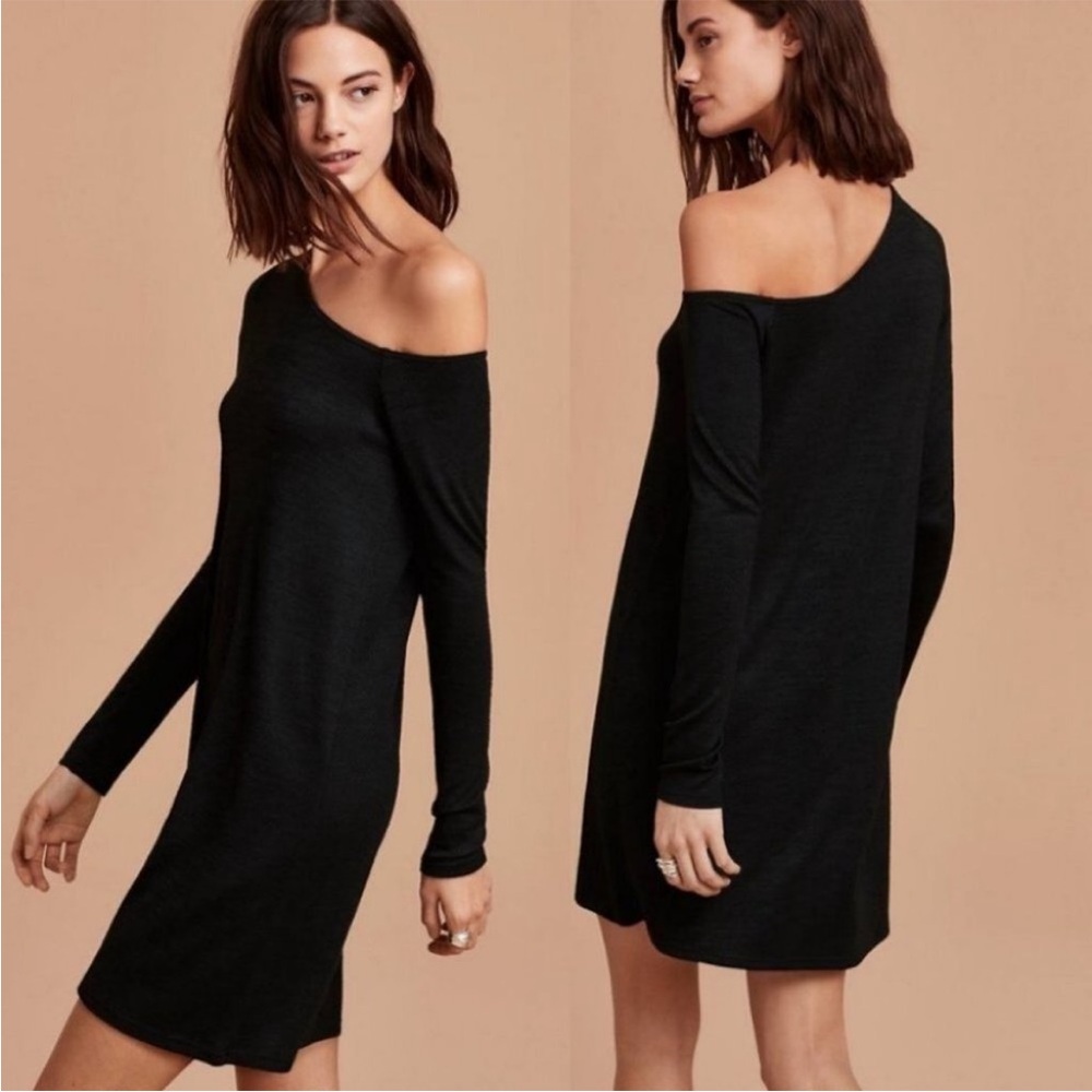NWT Wilfred Brinkley Black Long Sleeve Dress